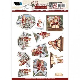 find it 3D Push Out - Kerstman in dagboek