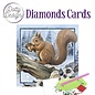 creatief art Diamantkarten - Eichhörnchen in einer verschneiten Landschaft