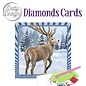 creatief art  Diamond Cards - Reindeer in the snow