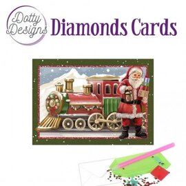 creatief art Cartes Diamant - Train de Noël