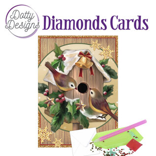 creatief art Cartes Diamant - Nichoir de Noël