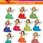 doodey Toppers 3D faciles Anges 01
