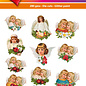 doodey Toppers 3D faciles Anges vintage 01