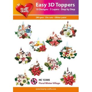 doodey Easy 3D Toppers Village viticole floral
