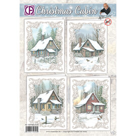 Creatief Art Christmas Cabin 01