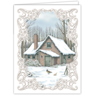 Creatief Art Christmas Cabin 01