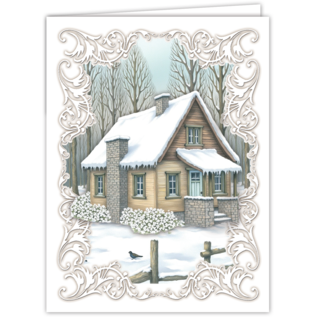 Creatief Art Christmas Cabin 01