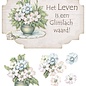 creatief art 3D Bordje - Bloemen in Vaas