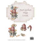 creatief art 3D Bordje - Kabouter bij paddenstoel