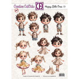 creatief art 3D Selbstdurchschreibeblatt - Happy Little ones 01