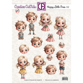 creatief art 3D Selbstdurchschreibeblatt - Happy Little ones 02