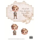 creatief art 3D Bordje - Happy little ones boy