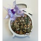 Creatief Art Pasen met kippen - Houten Wekker 07 Victorian Times