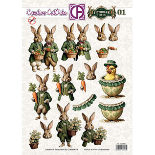 creatief art Feuille autocopiant 3D - Victorian Times 01