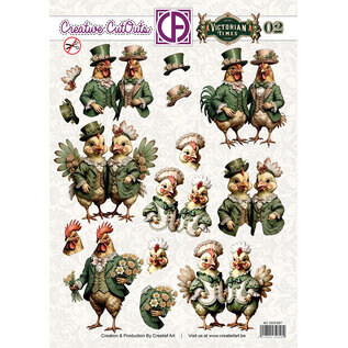 creatief art 3D Selbstdurchschreibeblatt - Victorian Times 01