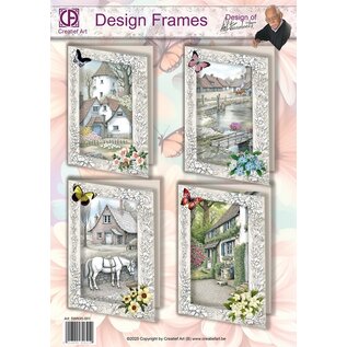 creatief art Design Frames 01 - 4 Kaarten