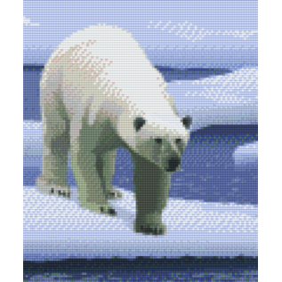 Pixel Hobby Pixelhobby 6 Grundplatten - Eisbär im Schnee