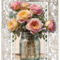 creatief art Antike Blumen 03 - 4 Karten