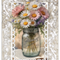creatief art Antike Blumen 03 - 4 Karten