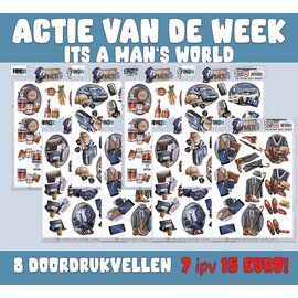 creatief art Actie van de week: Doordrukvellen mannen