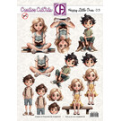 creatief art 3D Doordrukvel - Happy little ones 03