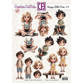 creatief art Feuille autocopiant 3D - Petits bonheurs 03