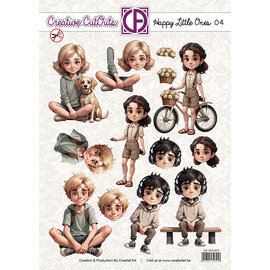 creatief art Feuille autocopiant 3D - Petits bonheurs 04
