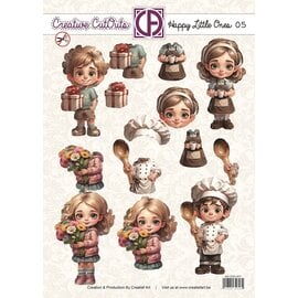 creatief art Feuille autocopiant 3D - Petits bonheurs 05