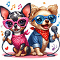 creatief art Diamond Painting Staander Honden