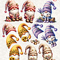 creatief art 3D Doordrukvel - Cozy Gnomes 01