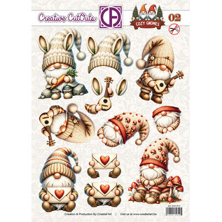 creatief art 3D-Durchschreibeblatt - Cozy Gnomes 02