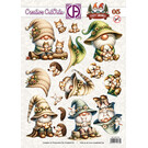 creatief art 3D Doordrukvel - Cozy Gnomes 05