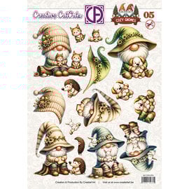 creatief art 3D-Durchschreibeblatt - Cozy Gnomes 05