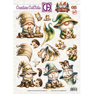 creatief art Feuille autocopiant 3D - Gnomes douillets 05