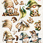 creatief art Feuille autocopiant 3D - Gnomes douillets 05