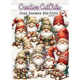 creatief art Découpes - Gnomes douillets - Paquet de 23