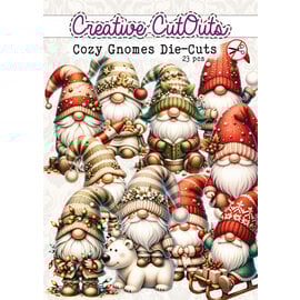 creatief art Stansplaatjes - Cozy Gnomes - 23 stuks