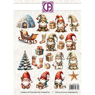 creatief art Stansplaatjes - Cozy Gnomes - 23 stuks