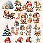 creatief art Stansplaatjes - Cozy Gnomes - 23 stuks
