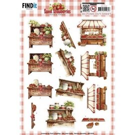 find it 3D Ausschiebefolie - Berries Beauties - Süße Erdbeeren
