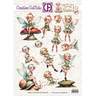 creatief art 3D Doordrukvel - Forest Fairies 02