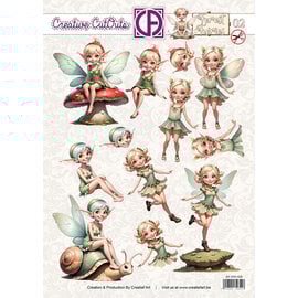 creatief art 3D Doordrukvel - Forest Fairies 02