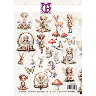 creatief art Stansplaatjes - Forest Fairies - 23 stuks
