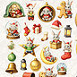 creatief art Stansplaatjes - Snowy Bunnies - 23 stuks