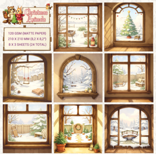 Creatief Art "Wintergärten" - Collagepapier 01 - Weihnachtstiere