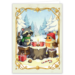 creatief art Christmas Animals - Kaartenpakket
