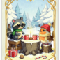 creatief art Christmas Animals - Kaartenpakket