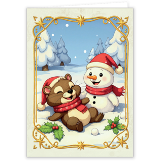 creatief art Christmas Animals - Kaartenpakket