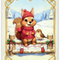 creatief art Christmas Animals - Kaartenpakket