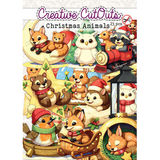 creatief art Gestanzte Weihnachtstiere - 23 Stück